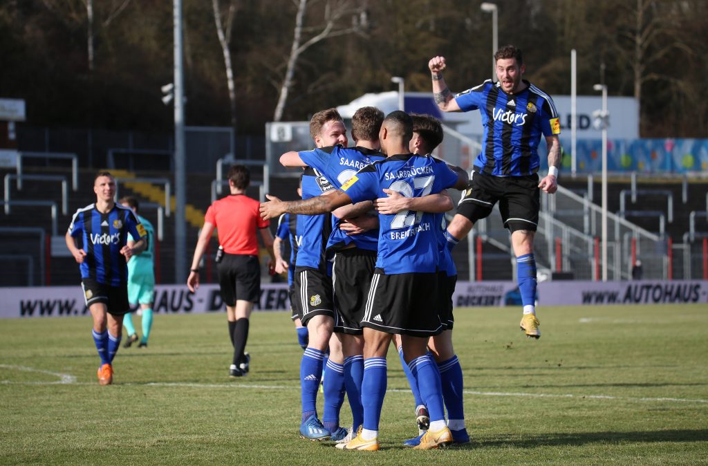 Torjubel des 1.FC Saarbrücken