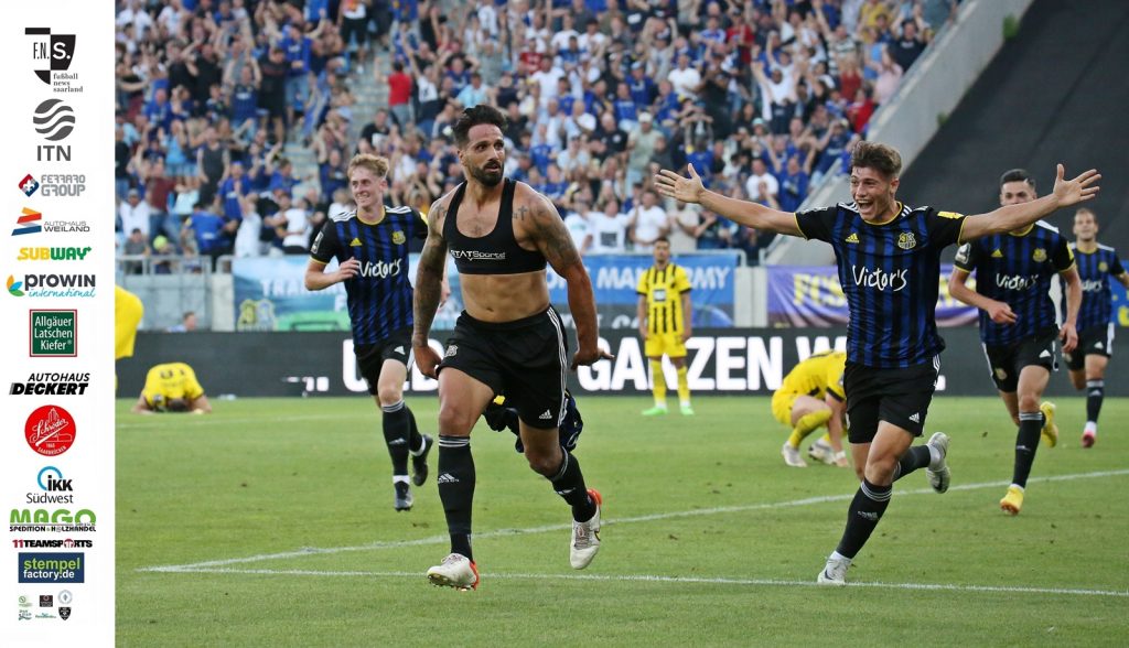 Adriano Grimaldi bejubelt sein Tor zum 1:0 gegen BVB II